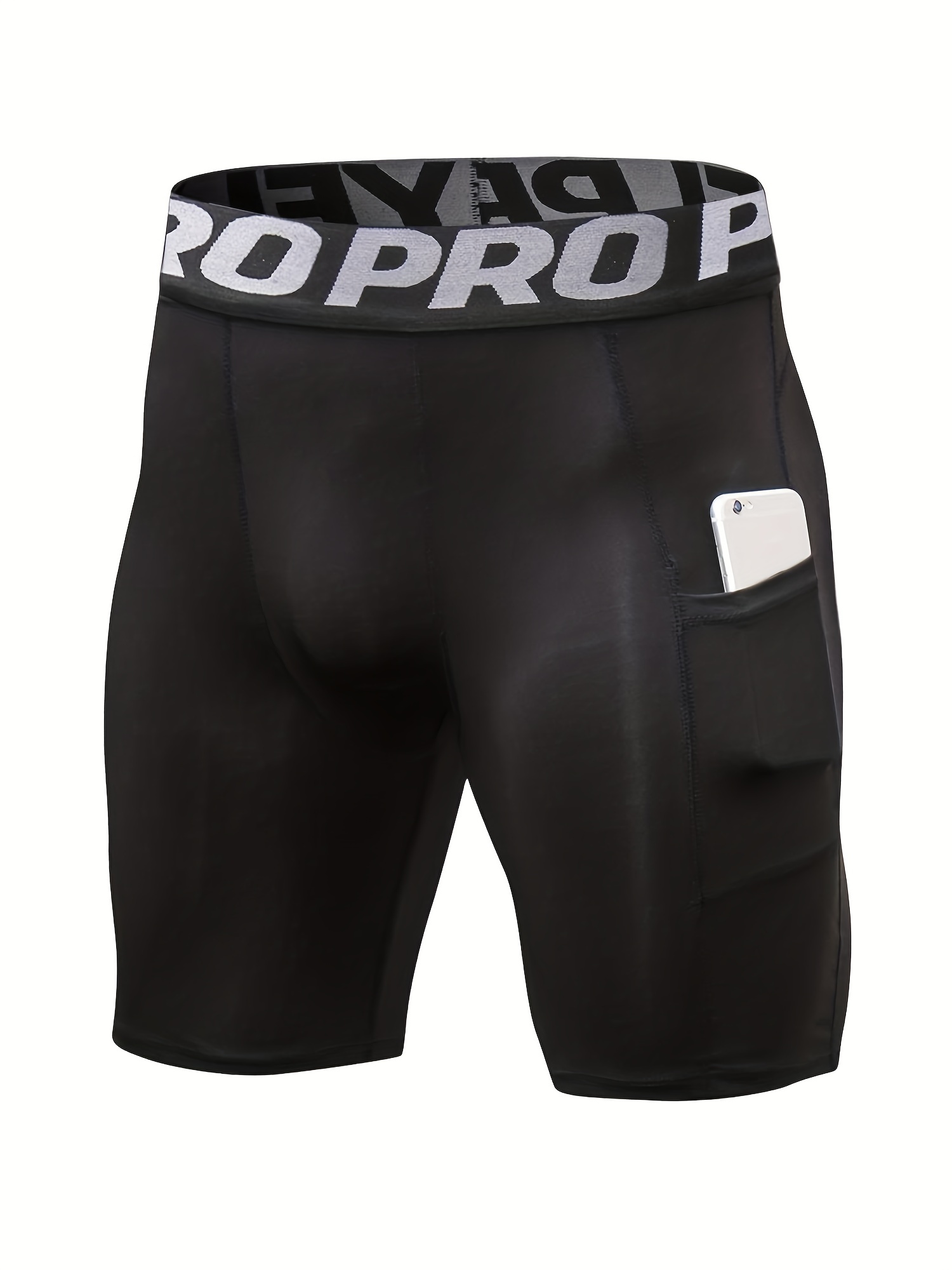 ポケット付きコンプレッションショーツ,スパンデックス,ランニ - Compression Shorts Athletes のレビューと価格