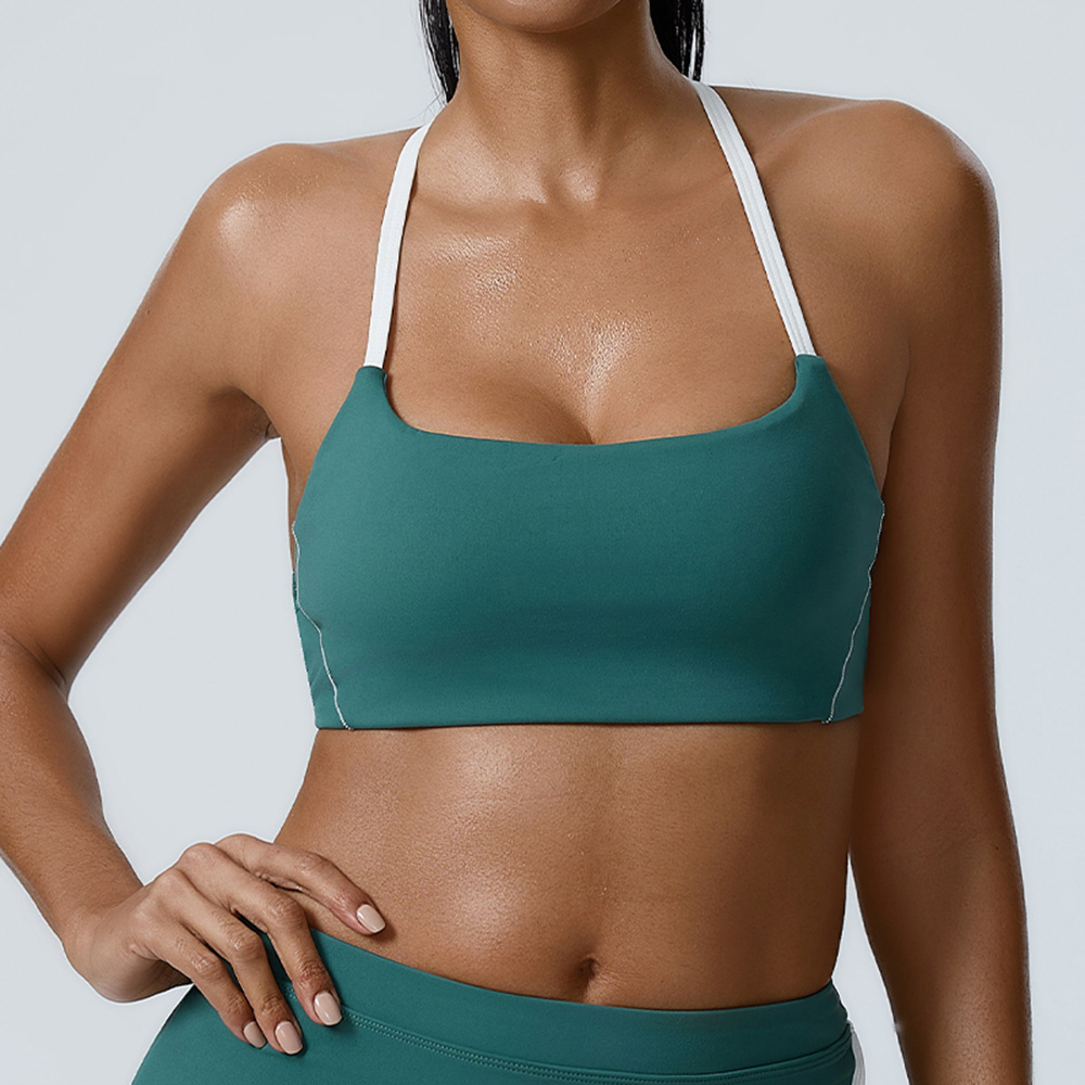 セクシーなホルターヨガブラジャー女性の耐衝撃フィットネスラン - Quick Dry Underwear のレビューと価格