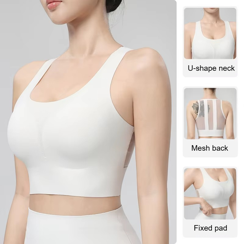 ヨガベスト女性夏ワンピースヨガウェアトップ美しいバックフィッ - Quick Dry Underwear のレビューと価格