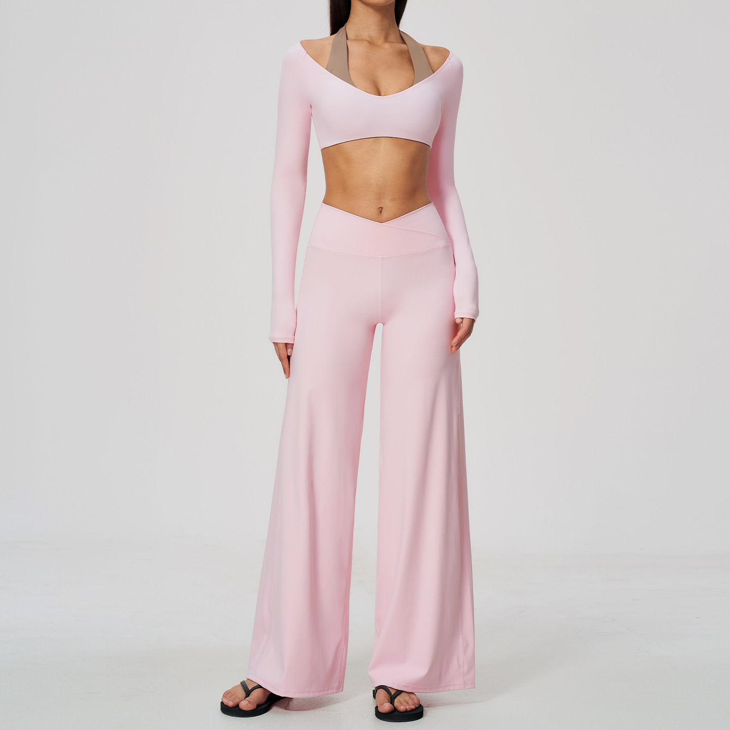 レディース2点セット、フィットネスウェア、ワークアウト用、ジ - Compression Long Pant のレビューと価格